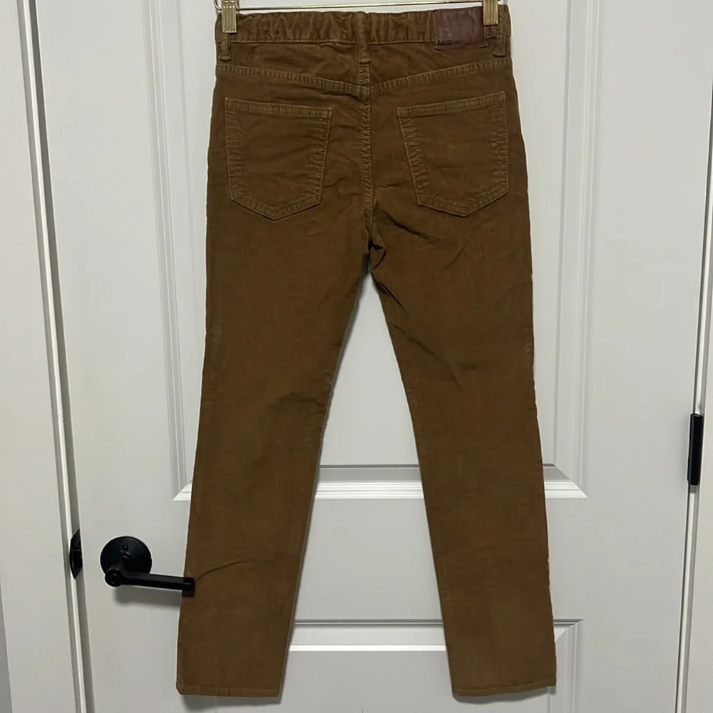 GAP Kids Boys Corduroy Regular Slim Pants Sz 12 SLIM Brown Tan